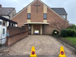 Subbase levelled and compacted